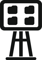 Fototapete - Simple vector icon of a server room data storage showing folders on a board