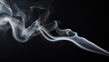 Sticker - abstract smoke in dark background