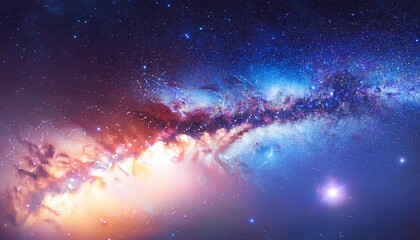 galaxy with stars colorful beautiful background