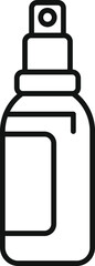 Poster - Simple line drawing of a spray bottle, ideal for representing cleaning products or similar concepts