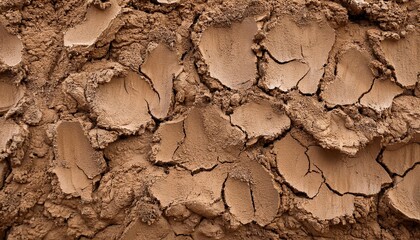 closeup shot of a mud wall texture