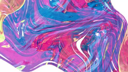 Sticker - abstract background colorful flowing liquid