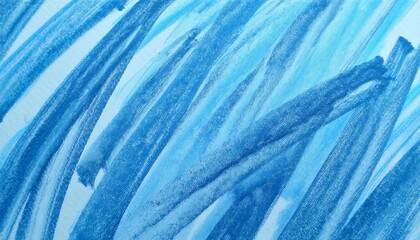 Wall Mural - blue crayon drawings background texture