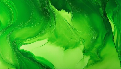 Wall Mural - green abstract splash paint with paper texture ink design color wallpaper background