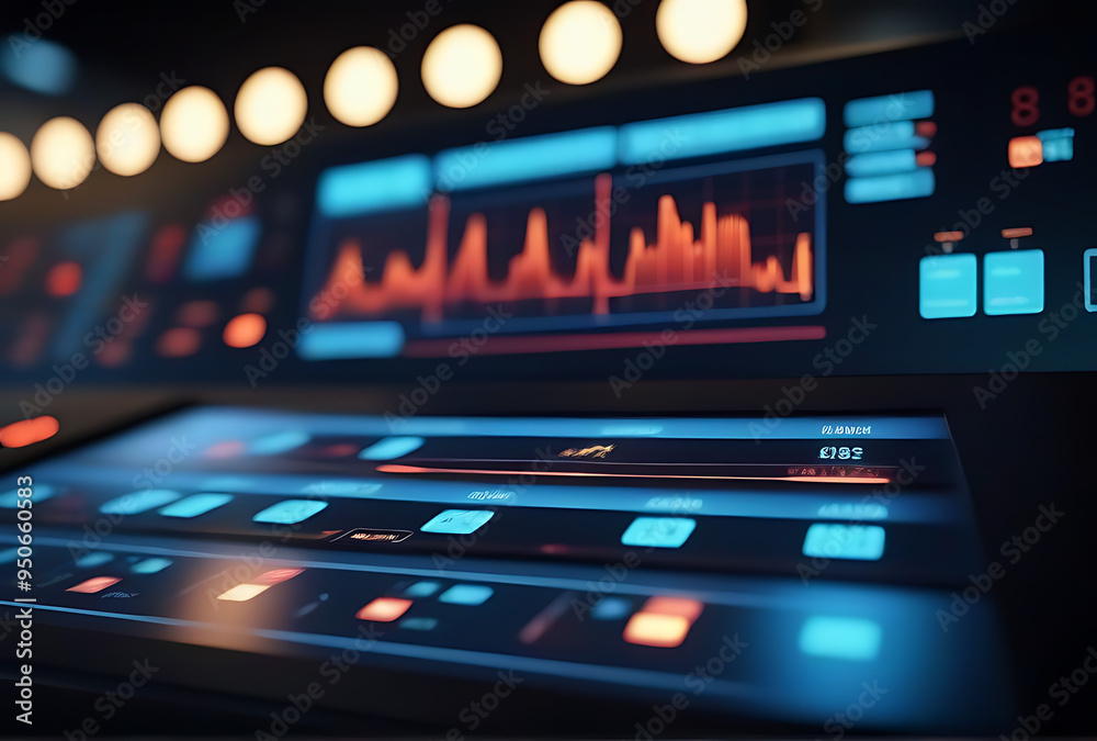 control panel monitoring alert systems Stock Illustration | Adobe Stock