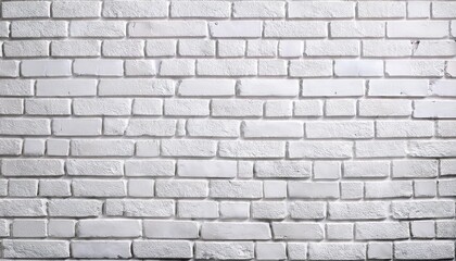 Canvas Print - detail of a white brick wall texture