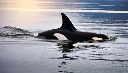 orca in a water