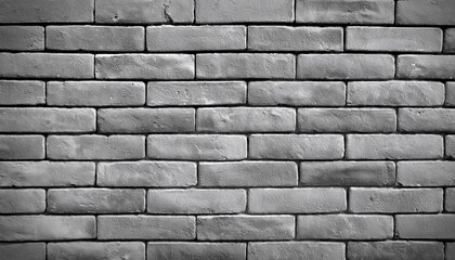 Canvas Print - grey brick wall texture old stone background masonry gray rough