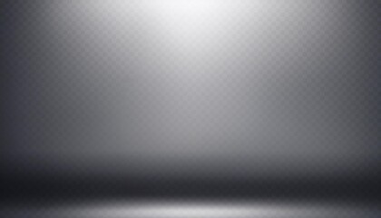 dark gray abstract background with gradient light and empty space on transparent base