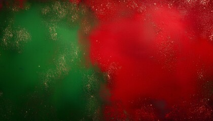 Wall Mural - grungy abstract red and green christmas background