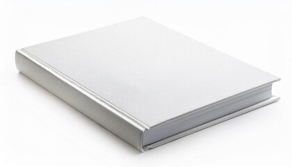 Wall Mural - a white book isolated on white background