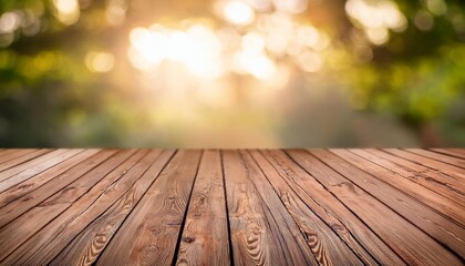 empty wooden flooring for product placement design old wood planks as background