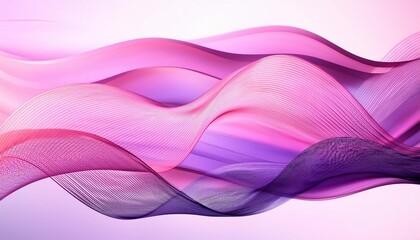 Wall Mural - abstract pink and purple waveforms