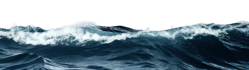 Wall Mural - PNG  Waves crashing in the ocean