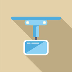 Poster - Car dashboard camera recording road traffic, ensuring safety and providing video evidence in case of accidents