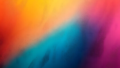 Wall Mural - Abstract trendy colorful gradient noisy grain background texture.