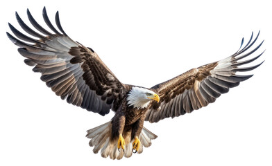 Sticker - PNG Majestic bald eagle in flight