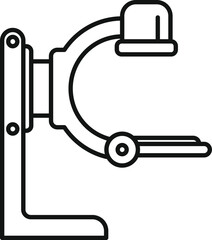 Wall Mural - Medical scanner machine drawing for modern clinic examination of internal organs