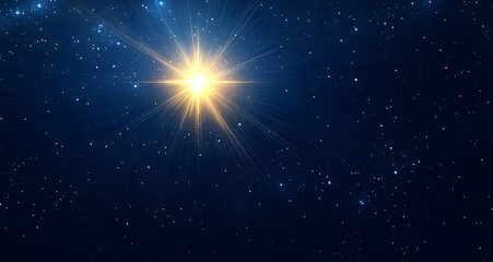 star of jesus with rays of light. christmas star of the nativity of bethlehem, nativity of jesus chr