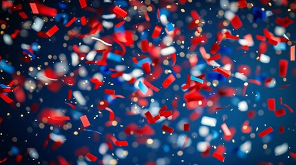 Festive USA background with confetti