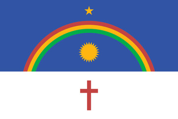 Flag of Pernambuco state (Federative Republic of Brazil) 