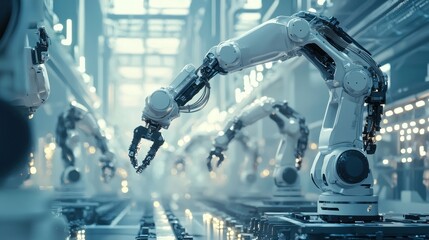 Industrial Robots on a Production Line