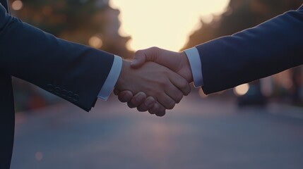 Two Businessmen Shaking Hands