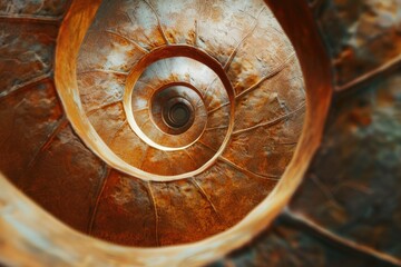 Poster - A winding staircase with ornate details and a sense of grandeur