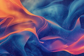 Poster - Close-up shot of a blue and orange background, suitable for design or photography projects