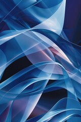 Poster - A close-up shot of a blue and black background, great for graphic designs and illustrations