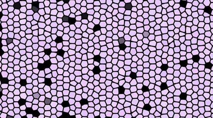 Wall Mural - A purple background with black and white dots