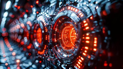 Poster - Abstract technology background. Futuristic interface