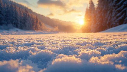 Frosty morning in the mountains