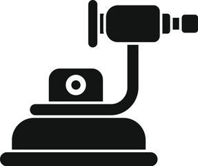Poster - Professional vacuum suction cup lifting tool icon in glyph style, great for any purposes