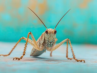 Wall Mural - Cricket isolated on cute background