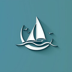 Wall Mural - boat company logo