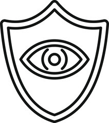 Poster - simple yet effective logo design conveying the concept of security and protection