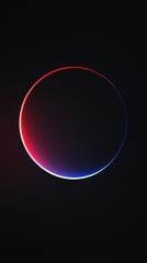 Canvas Print - Red & blue circle glow