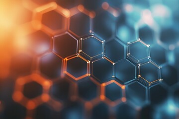 Poster - Abstract Hexagon Pattern