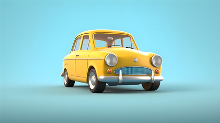 Sticker - car 3d cartoon 