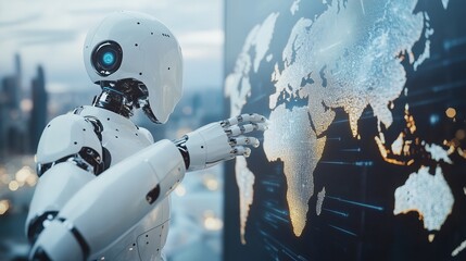 Artificial intelligence conquers the world. Global robotization.