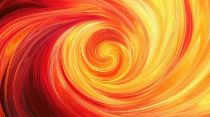 Poster - A vibrant abstract background with swirling patterns of red, orange, and yellow, evoking a sense of energy and warmth. Perfect for dynamic and fiery themes.