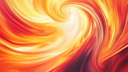 Poster - A vibrant abstract background with swirling patterns of red, orange, and yellow, evoking a sense of energy and warmth. Perfect for dynamic and fiery themes.