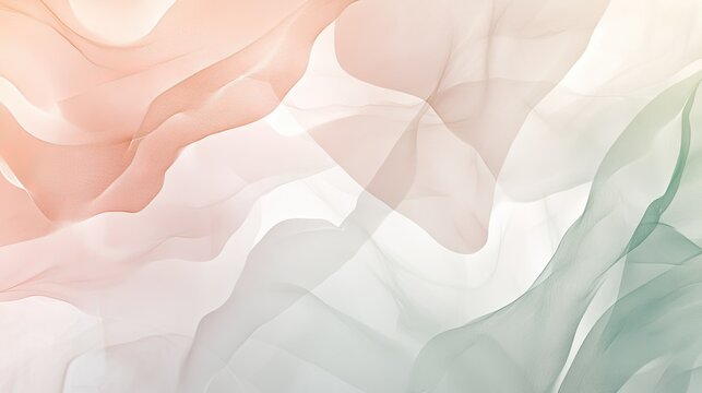 An abstract background with a combination of soft pastel colors and organic shapes, creating a harmonious and soothing visual. Perfect for gentle and calming themes.