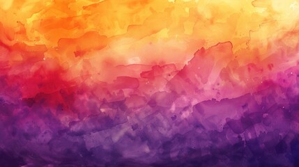 Wall Mural - Abstract Watercolor Sunset