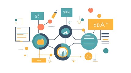 Poster - Detailed infographic illustrating the PDCA Plan Do Check Act cycle a fundamental methodology for continuous process improvement and management in business and organizations