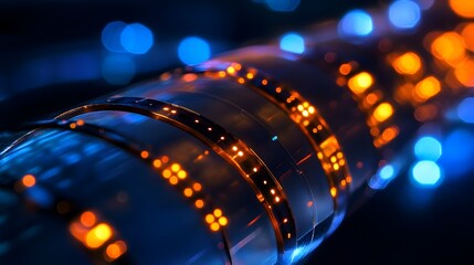 Poster - Nanoscale sensors meticulously integrated into a cutting edge flexible electronic device showcasing the latest advancements in miniaturized technology and intelligent design