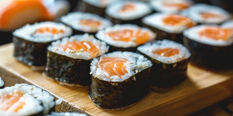 Sticker - Traditional Sushi Rolls with Maki or Salmon