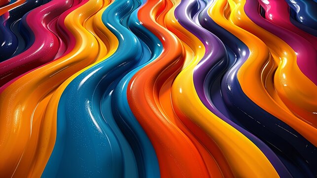 Abstract groovy hippie 70s background. Waves colorful vintage swirl, twirl ,psychedelic, striped pattern illustration design for wallpaper, web, banner and print