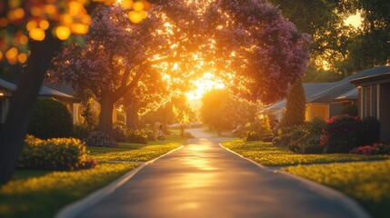 Poster - Golden Hour Suburbia